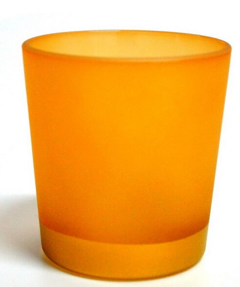 Матовая оранжевая покраска стакана